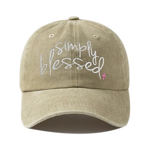 Simply Blessed baseball cap-khaki