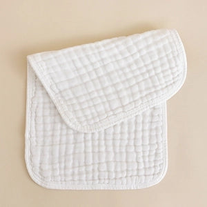 burp cloth-white-4 pack