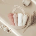 Washcloths-off white -4 pack